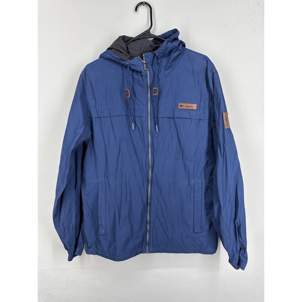 Columbia Men's MEDIUM‎ Cypress Crossing Windbreaker Light Hooded Rain Jacket
